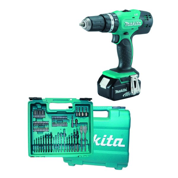 Trapano A Percussione A Batteria Makita Dhp453rfx4 18 V 3 Ah 2